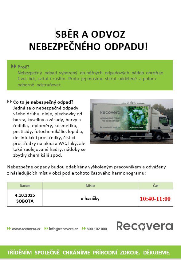 Svoz nebezpečného odpadu