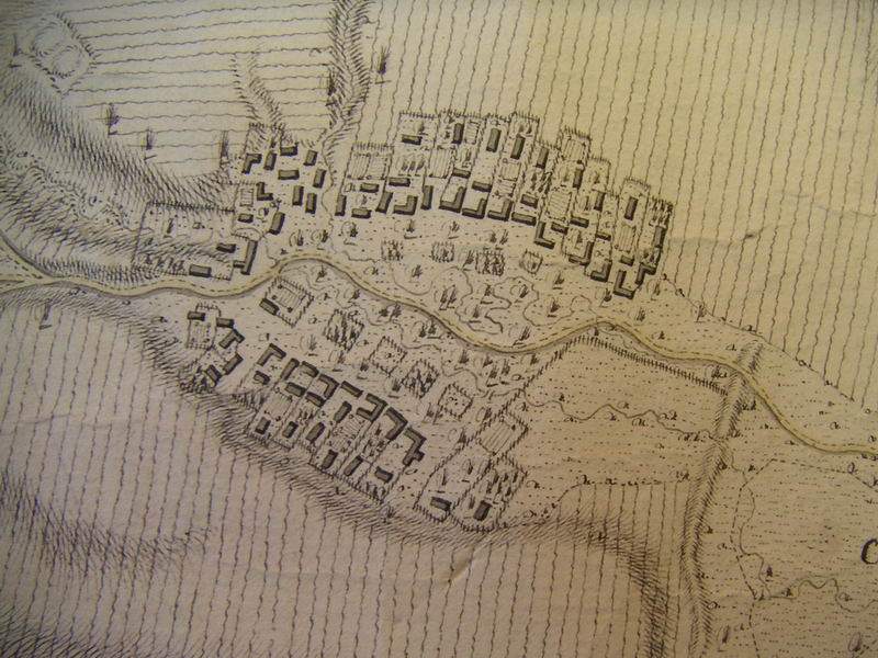 Mapa obce Senorady - 1760