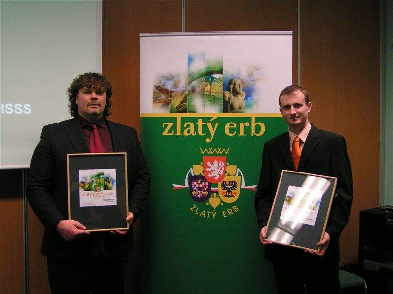 Starosta Vladimír Novák a autor stránek Miroslav Patočka: Starosta Vladimír Novák a autor stránek Miroslav Patočka: