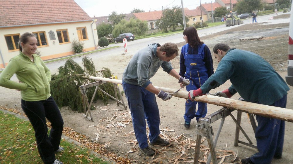 Jakmile byla mája dovezena z lesa, musela se očistit: