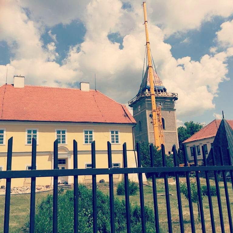 Výměna kostelní věže