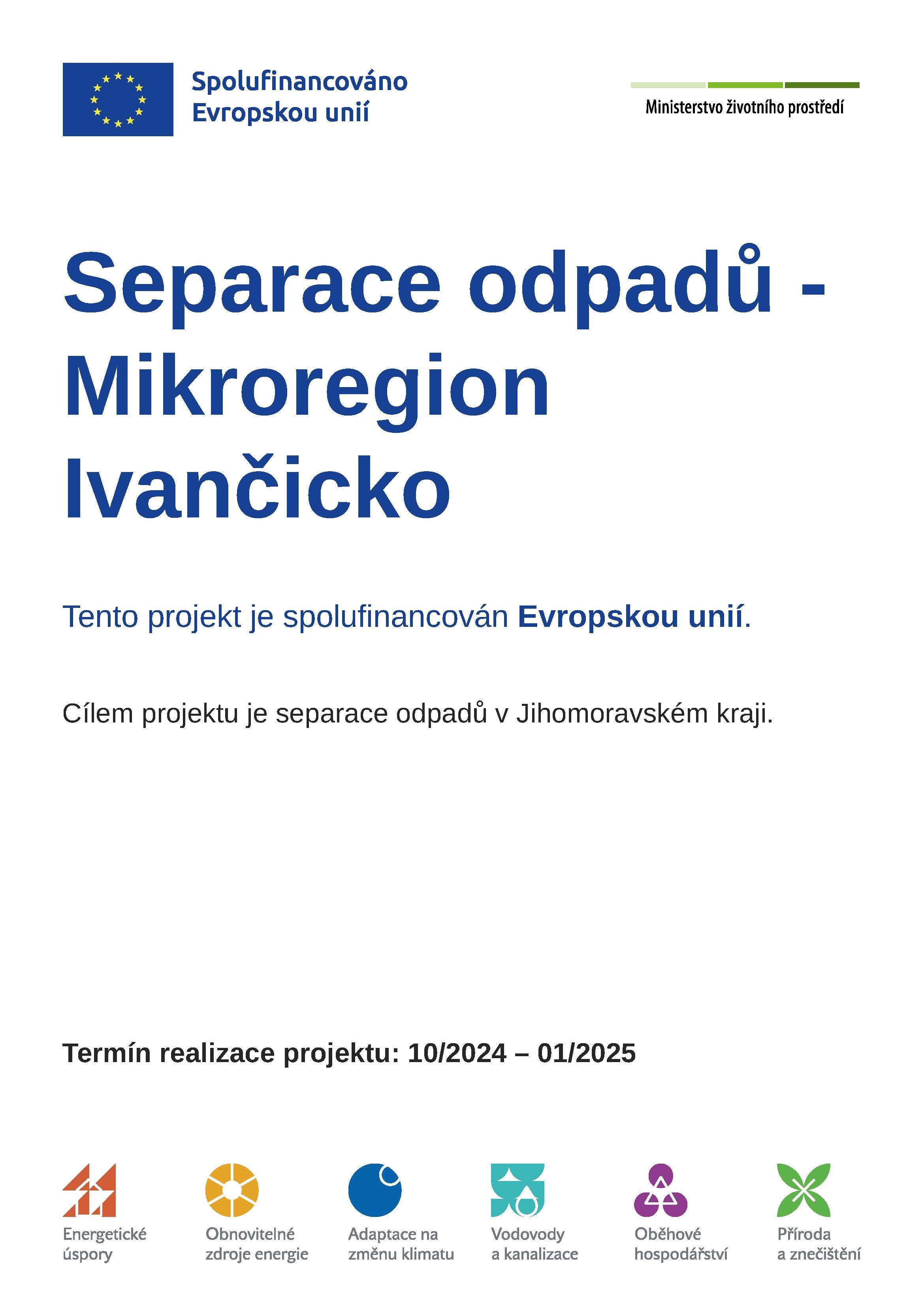 Separace odpadů v Mikroregionu Ivančicko - publicita