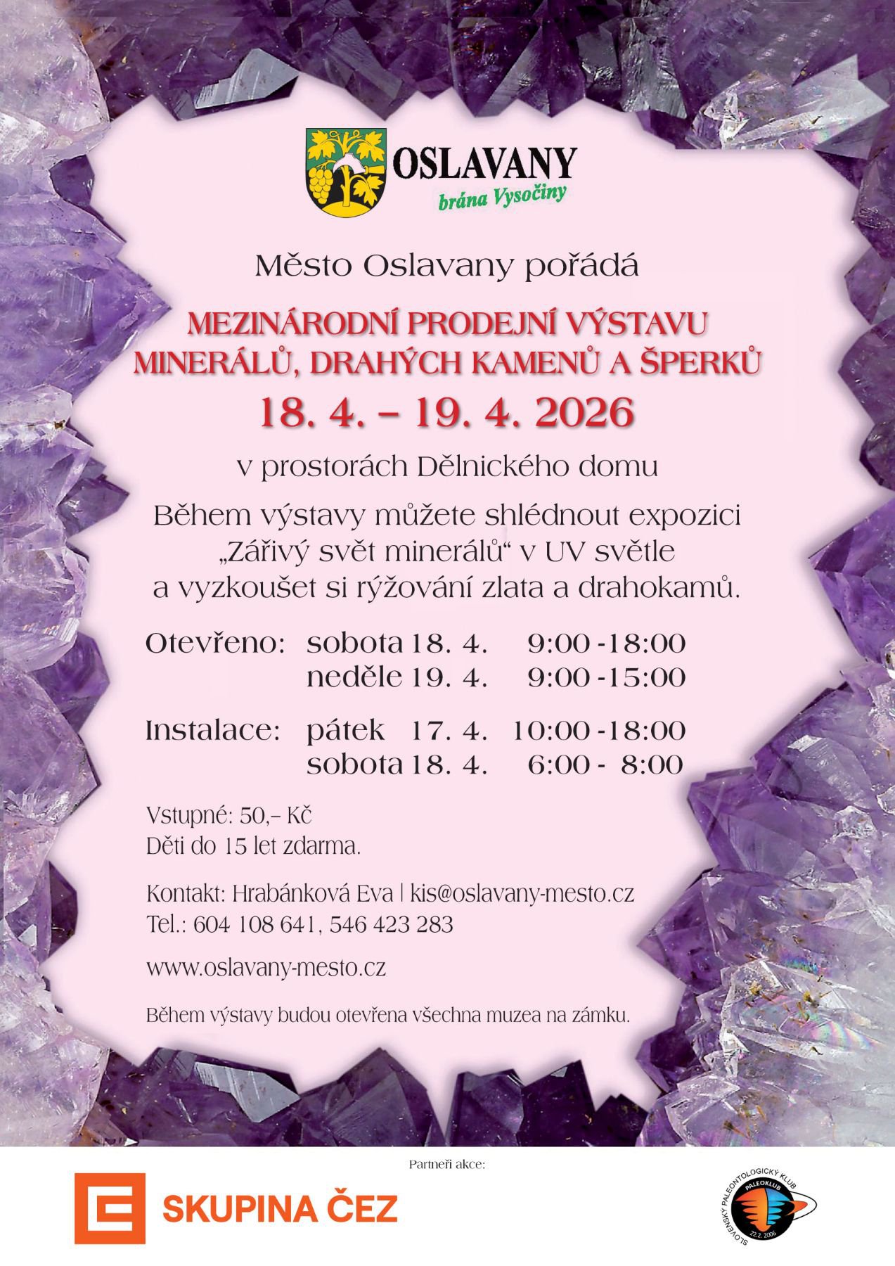 Pozvání na výstavu minerálů